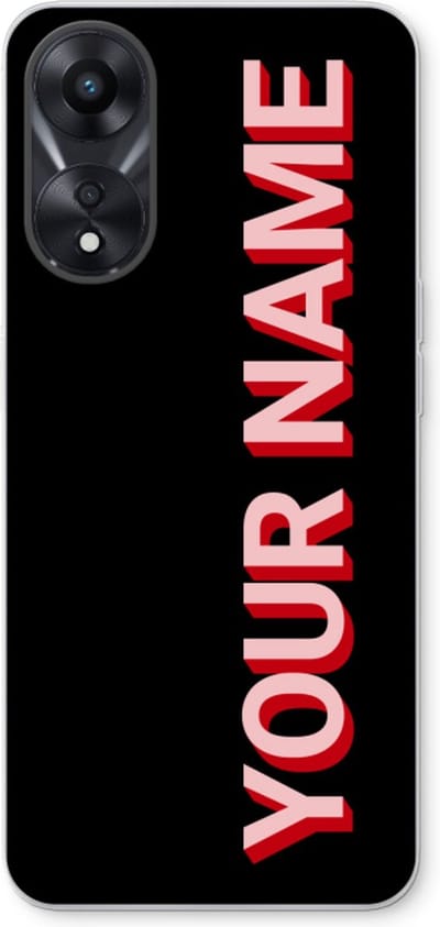 Gepersonaliseerd - Case Company® - Hoesje geschikt voor Oppo A78 5G hoesje - Namecase - Soft Cover Telefoonhoesje - Bescherming aan alle Kanten en Schermrand