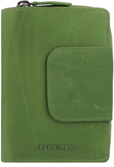 Jack Kinsky Aruba Portemonnee Leder 14 cm - Dames - Horizontaal - apfel