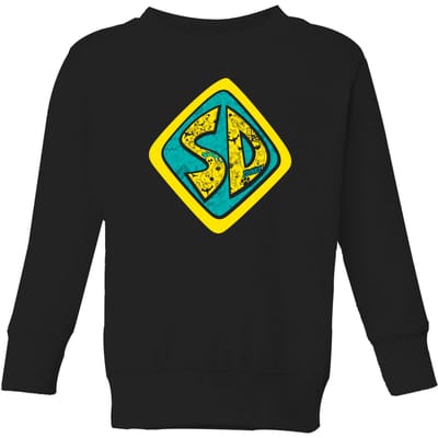 Scooby Doo Emblem Kids' Sweatshirt - Black - 98/104 (3-4 jaar)