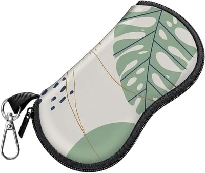 Zachte Neopreen Brilhoes voor Zonnebrillen en Leesbrillen met Rits en Metalen Clip, Ideaal voor Dames en Heren