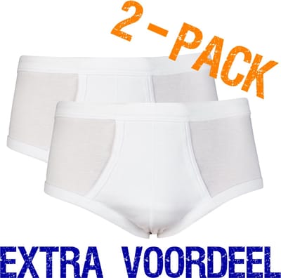 Beeren heren slip - maat XXL - 2-pack - wit