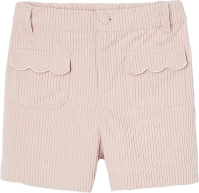 Vertbaudet Fluwelen meisjesshort met zakken met festons