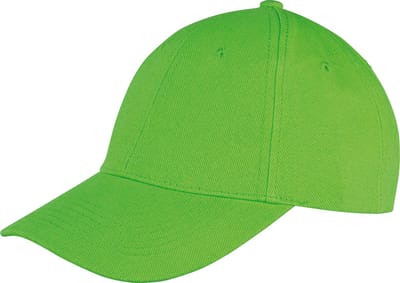 Result Memphis Brushed Cotton Low Profile Cap RH81 - Lime - One size