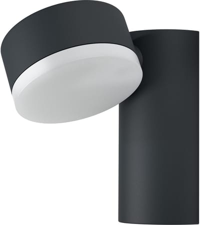 OSRAM ENDURA Style LED-buitenlamp met zwenkkop en direct licht in donkergrijs van aluminium, IP44-bescherming, voor terras en balkon