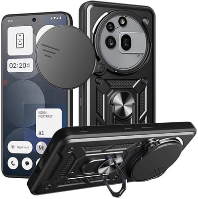 Hoesje geschikt voor Nothing Phone (3a) Pro - Techsuit Camshield Back Cover - Zwart