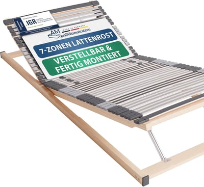 Verstelbare Lattenbodem - 7 Zones Bodem - Orthopedisch Slapen - 44 Verende Latten - 90x200 cm