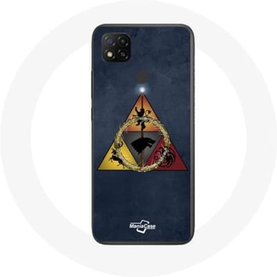 Coque de protection - Xiaomi - Redmi 9C - Game of Thrones - Logo Baratheon - Souple - Bleu