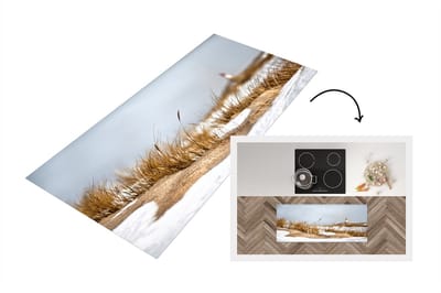 Keukenloper - Loper keuken - Duinen in de sneeuw - 120x50 cm - Keukenloper vinyl