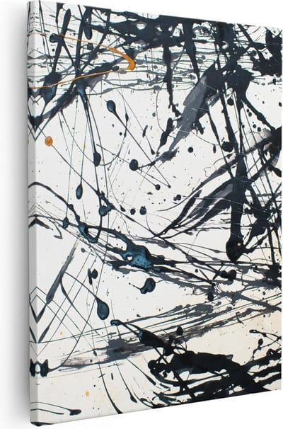 Artaza Canvas Schilderij Abstracte Kunst - 40x50 cm - Muurdecoratie Woonkamer - Wanddecoratie Modern - Kamer Accessoires