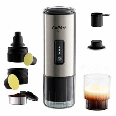 Novari - Draagbaar koffiezetapparaat - Espressomachine - Koffiemachine - Compact en draagbaar ontwerp - 3-in-1 functionaliteit
