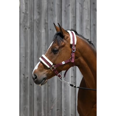 Synthetisch schapenvacht halster voor paarden Riding World