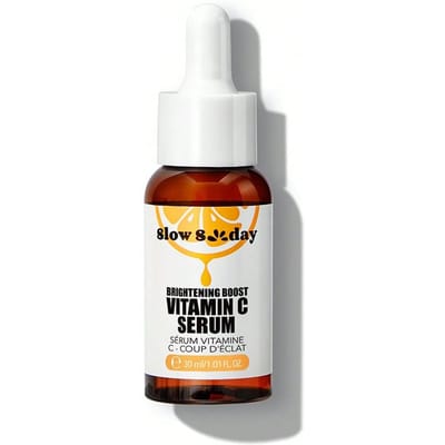 Slow Sunday Brightening Boost Vitamin C Serum, voor donkere plekjes, egale huidskleur, voor fijne lijntjes, verbetert dofheid, hydraterende primer, poriën minimaliserende gladde & blur primer, Koreaanse huidverzorging, geschikt voor zomer & herfst, Y2K, terug naar school
