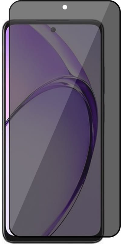 Privacy Screenprotector geschikt voor Oppo A80 - Volledig Dekkend Glas Screen Protector