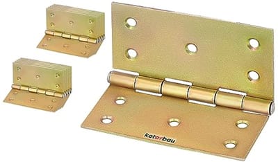 Deurscharnieren 100 mm - Verzinkt en Antiek Design - 10 Stuks