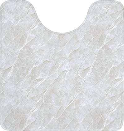 WC mat met uitsparing 55x60 cm - Antislip - Oppervlakte - Textuur - Grijs - Toiletmat met uitsnijding - Vloermat - Douchemat - Toilet tapijt - Toiletmatten