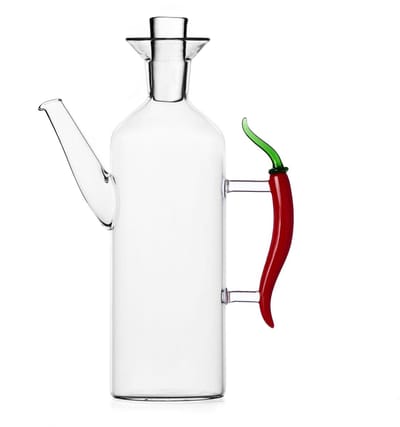 Ichendorf Milano - Olijfoliefles met handvat Chilli Pepper 0,65L - Olie/azijn flessen
