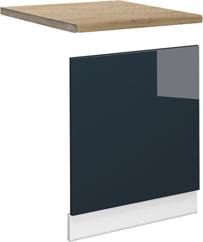 Vicco Fame-Line Keukenkasten – 60 cm, WB Eik Donkerblauw hoogglans