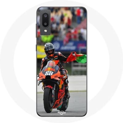 Coque - Maniacase - Samsung Galaxy A02 - Drapeau Portugal - Souple - Protection et décoration noir