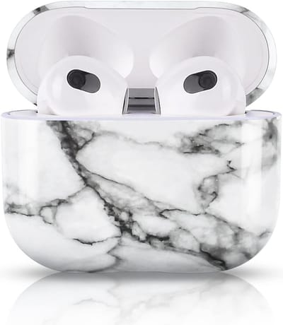 Beschermhoes met Marmeren Patroon voor AirPods 3, Stevige Schokbestendige Oplaadcase Accessoire