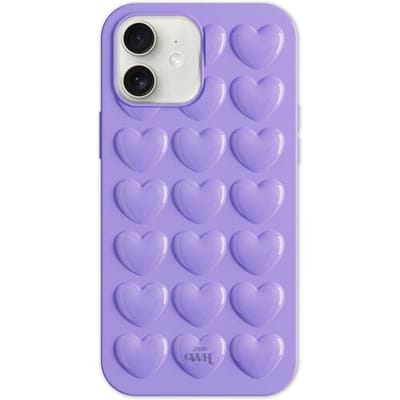 xoxo Wildhearts Heartbreaker Purple telefoonhoesje - Geschikt voor iPhone 11 - Heart case - Hoesje met hartjes patroon - Case met hart - verstevigde backcover - Paars