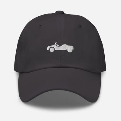 Geborduurde pet Citroën Méhari - Donkergrijs