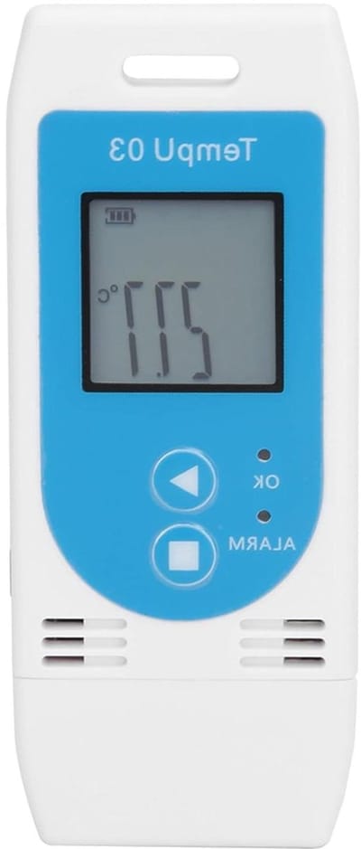 Temperatuur Logger - Vochtigheidsmeter - Koudeketen Monitoren - Automatische PDF Rapportage - 32000 Datapunten - Standaard