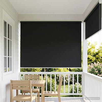 vidaXL - Buitenrolgordijn - UV-bescherming - Antraciet - 100 - x - 230 - cm - (B - x - H)