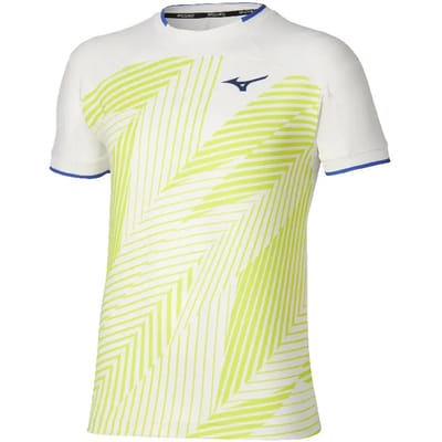 Mizuno Stargazer Shadow Graphic T-shirt Met Korte Mouwen Geel M Man