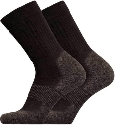 Uphillsport Wandelsokken Operator Halfhoog Bamboe Zwart Mt 43-46