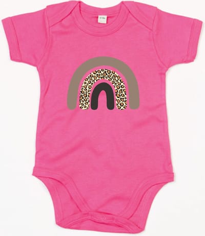 Rompertje Rainbow-Fuchsia-0-3 Maanden