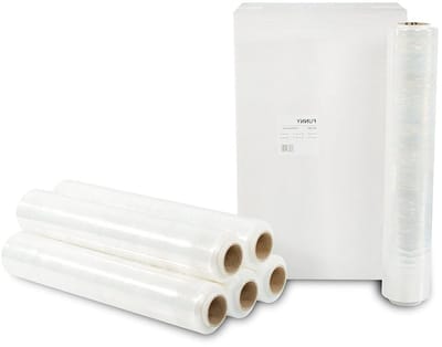 Stretchfolie Pallets - Wikkelrol Verpakkingstape - Goederen Zekeren - LDPE Regeneratie Type 17 - 50 cm - Transparant