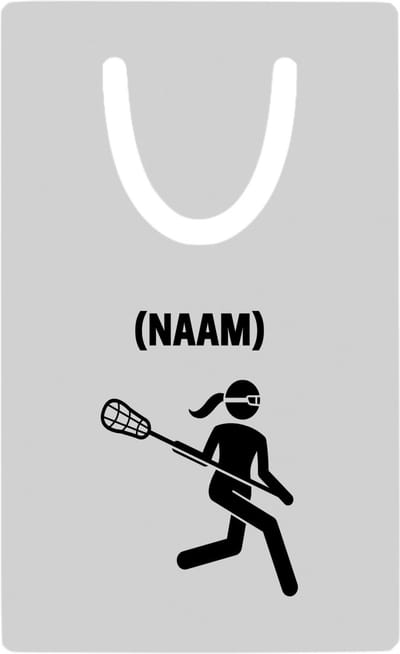 Hacebo® - Lacrosse met eigen naam metalen boekenlegger - Sport - Lacrosse - Sport Bladwijzer boekenleggers - 7.6 cm x 5cm