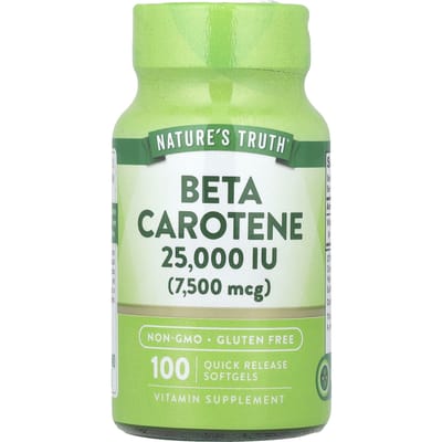 Nature'S Truth, Bèta-caroteen, 7.500 mcg(25.000 IE), 100 Softgels