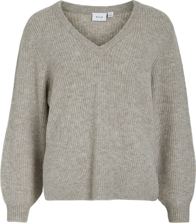 VILA - VIBELUNA V-NECK REV L/S KNIT TOP - NOOS - Dames - Gebreide truien