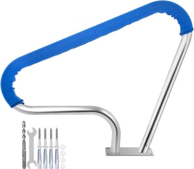 Zwembad Leuningen - Roestvrij Staal - 98,9x81,3 cm Leuning - Afrit 113 kg Rail Steunbalk