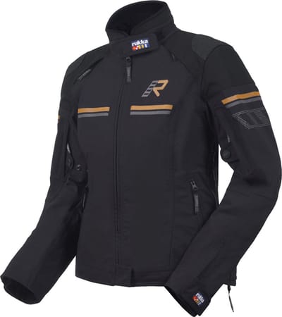 Rukka Armatou-R Zwart Bruin Waterdichte Dames Textiele Motorjas - Jas