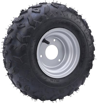 6 Inch Rubber Banden voor Go-Kart en ATV, 145/70-6, Off-Road Wielen met 3 Schroeven voor Quad Racing