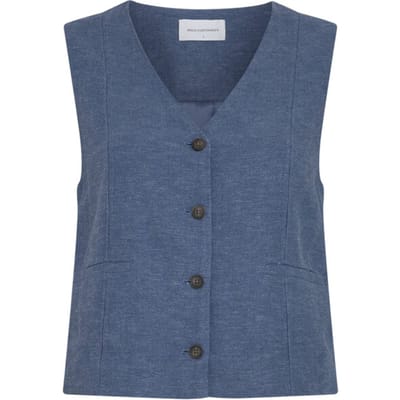 Mouwloos V-hals vest dames Moss Copenhagen Viana Ginia