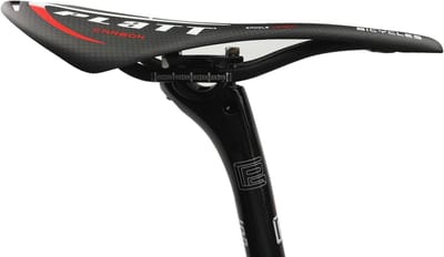 Fiets Zadel Koolstofvezel - Fietszadel MTB Racefiets - Comfortabel Fietsen - Ultralicht Middenholte Ontwerp - 280x150cm - Mat Rood