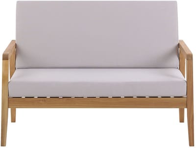 PALLANO - Loungeset voor 4 - Taupe - Acaciahout