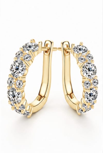 Oorbellen- Goudkleurig - Verguld - Roestvrijstalen oorbellen - sieraden – Cadeau tip – Hip - Trendy