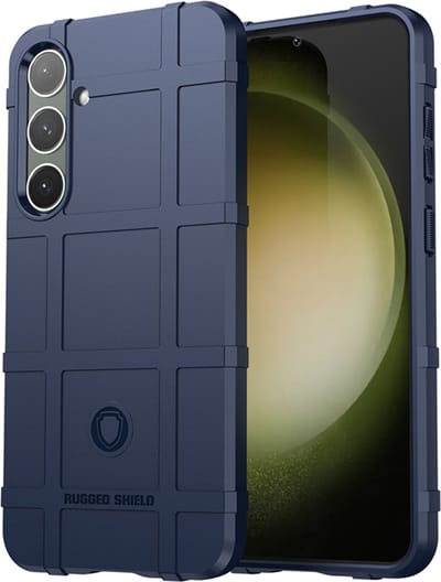 MobyDefend Hoesje - Geschikt voor Samsung Galaxy S24 Plus (S24+) - Rugged Shield TPU Backcover - Blauw