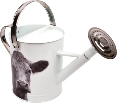 Esschert Design Gieter Koe 5 Liter 44,5 X 25 Cm Zink Wit