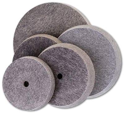 Vilten Polijstschijf 150 x 20 x 14 mm - Schuin 15° voor Professionele Slijpers