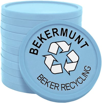 CombiCraft bekermunt gerecycled plastic 29 mm - pastelblauw