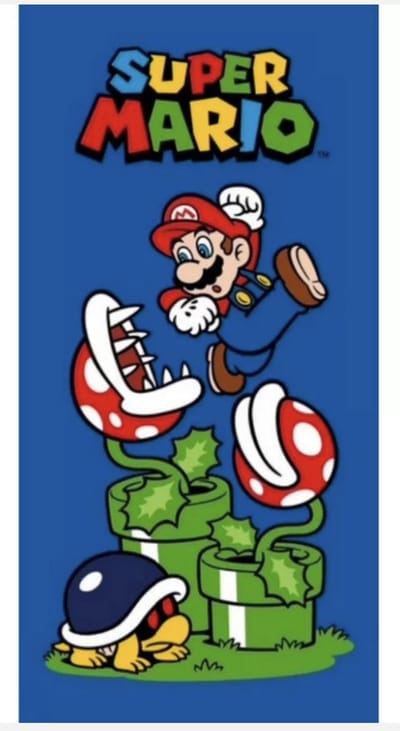 Super Mario Strandlaken Badlaken 70x140 Polyester Snel drogend