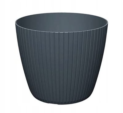 Prosperplast Lamia - Bloempot - Antraciet - 13,8x11,5 cm - Plastic