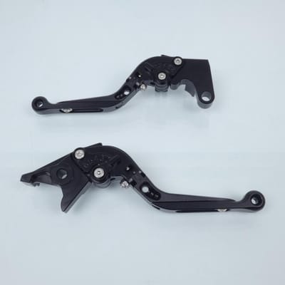 Levier Myra pour moto Yamaha 600 YZF R6 1999 à 2004 alu CNC noir / paire Neuf