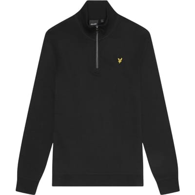 Lyle & Scott Sweat Half Zip Zwart - Maat S - Heren - Quarter zip
