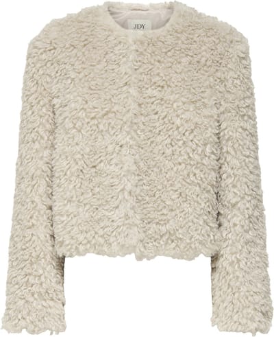 Jacqueline de Yong Jas Jdyneo Faux Fur Jacket Otw Sie 15355125 Tofu Dames Maat - L